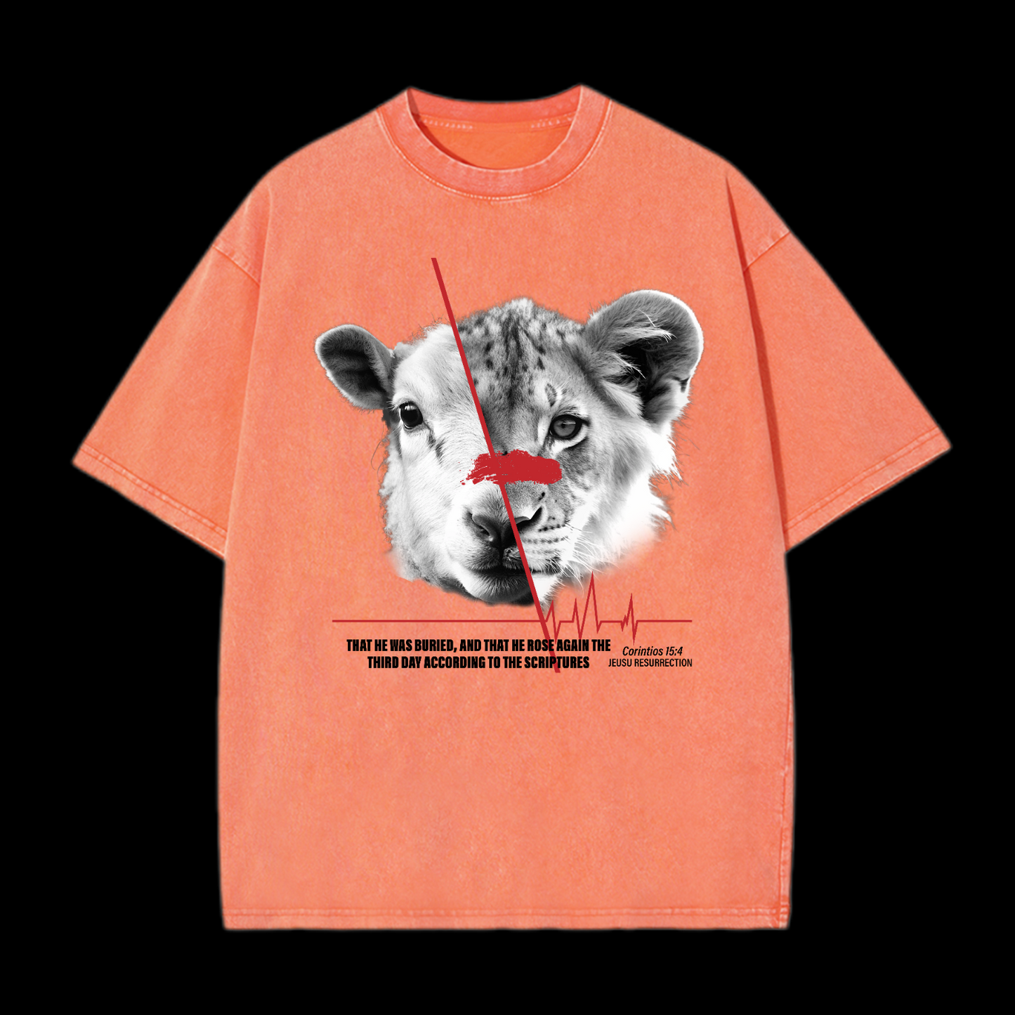 Jesus Resurrection Washed T-Shirt