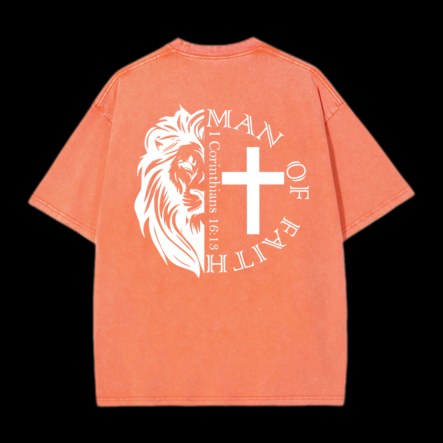 Man Of Faith Washed T-Shirt