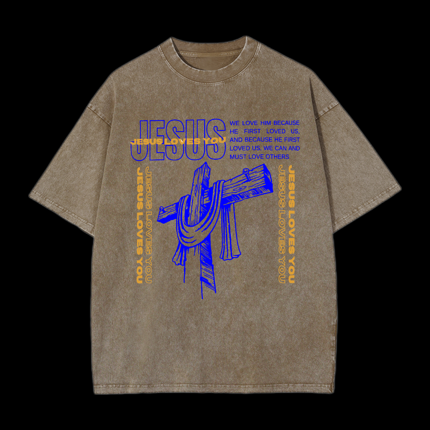 Jesus Loves You Washed T-Shirt