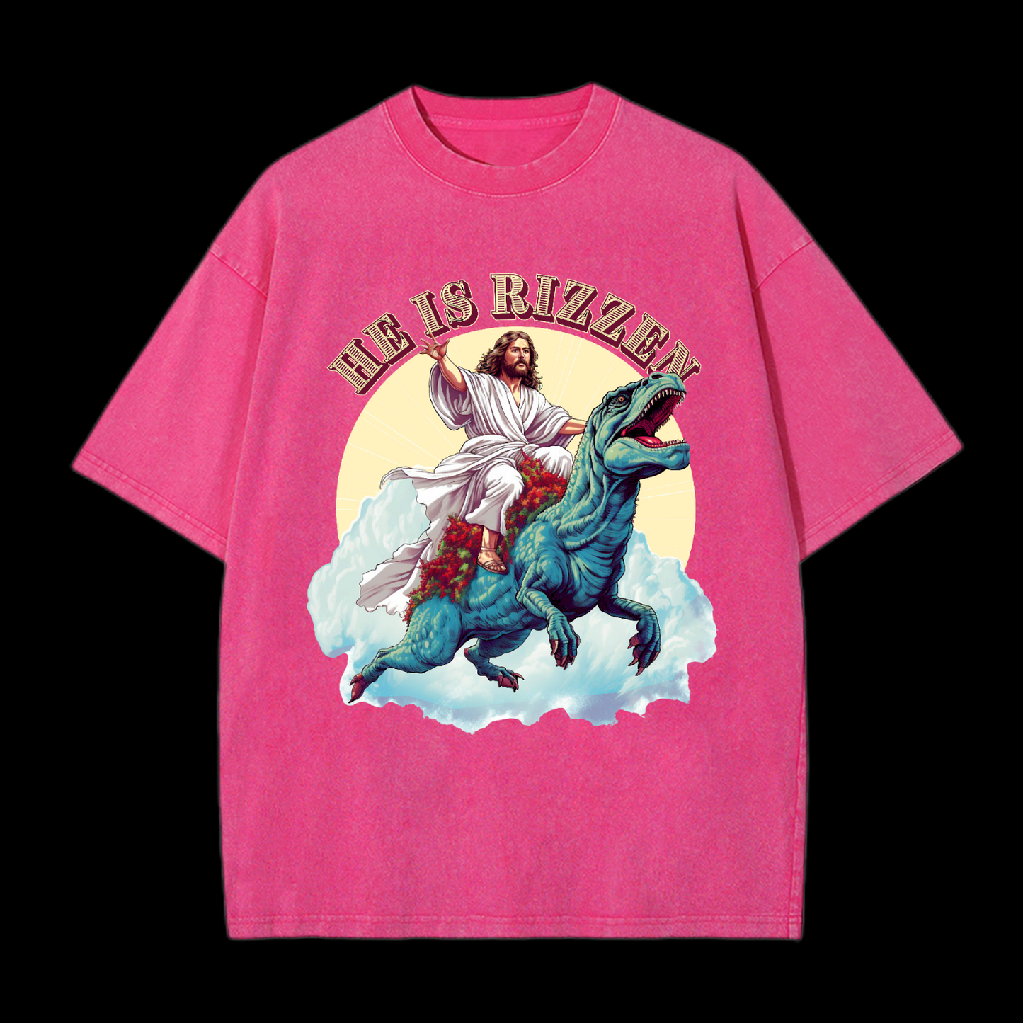He Is Rizzen' Washed T-Shirt