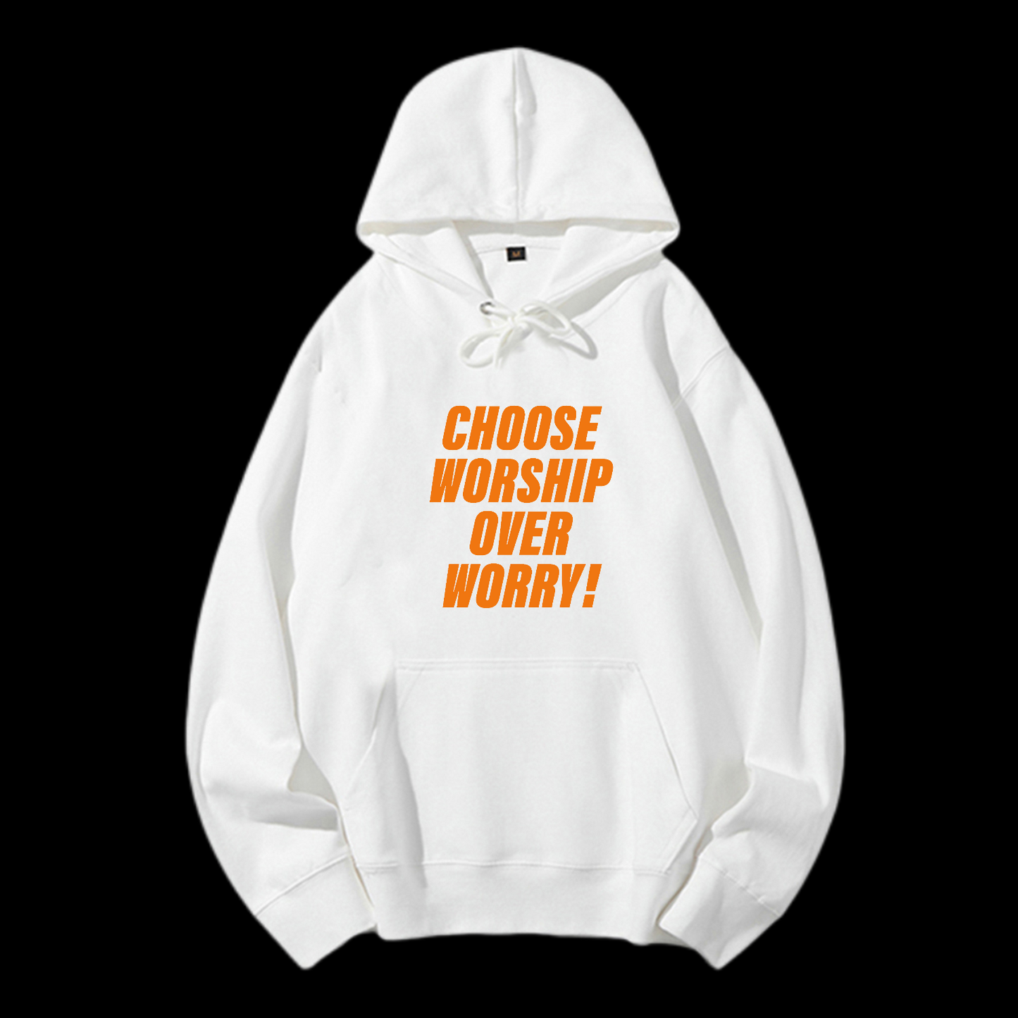 Choose Worship Over Worry Drawstring Hoodie