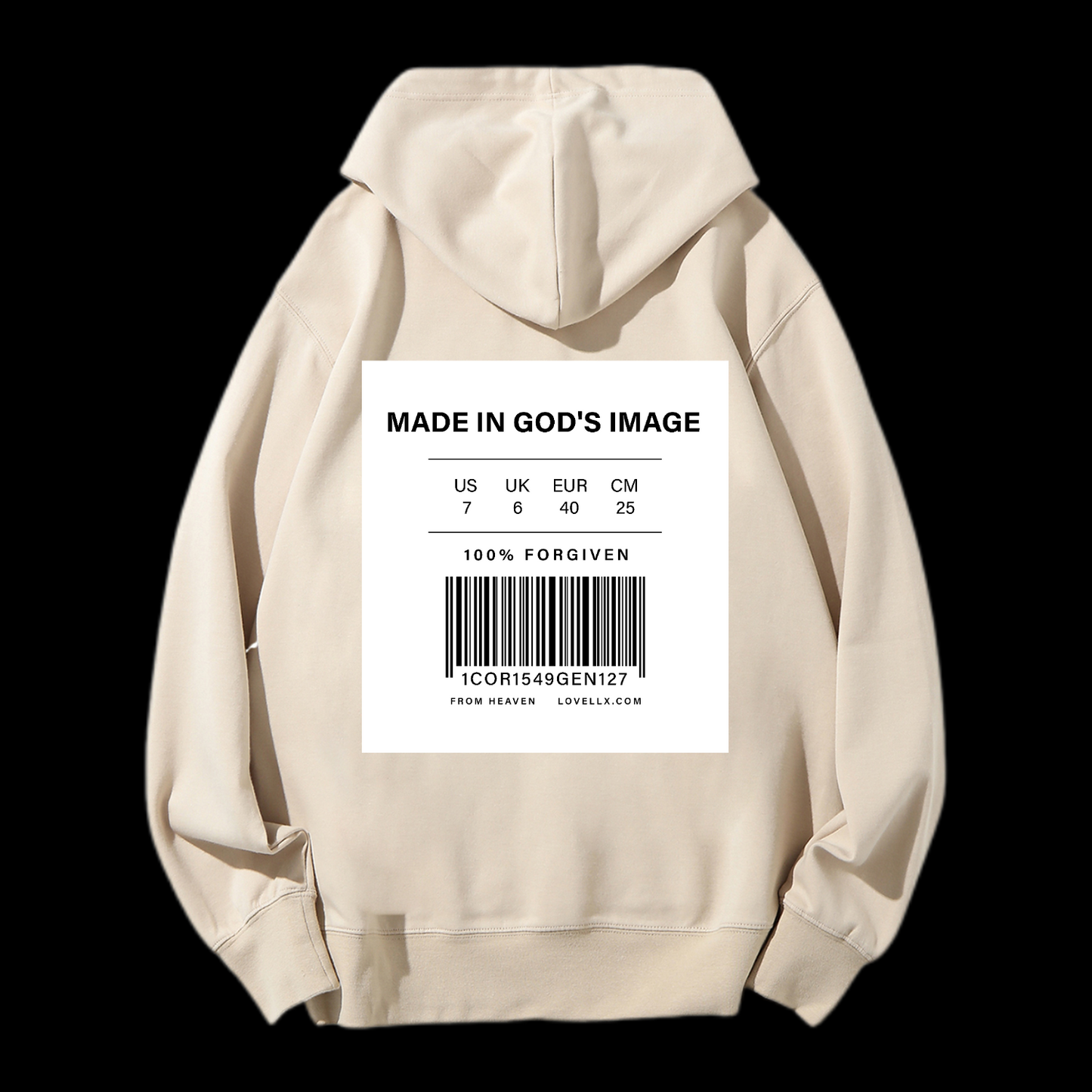 Made In God's Image Drawstring Hoodie