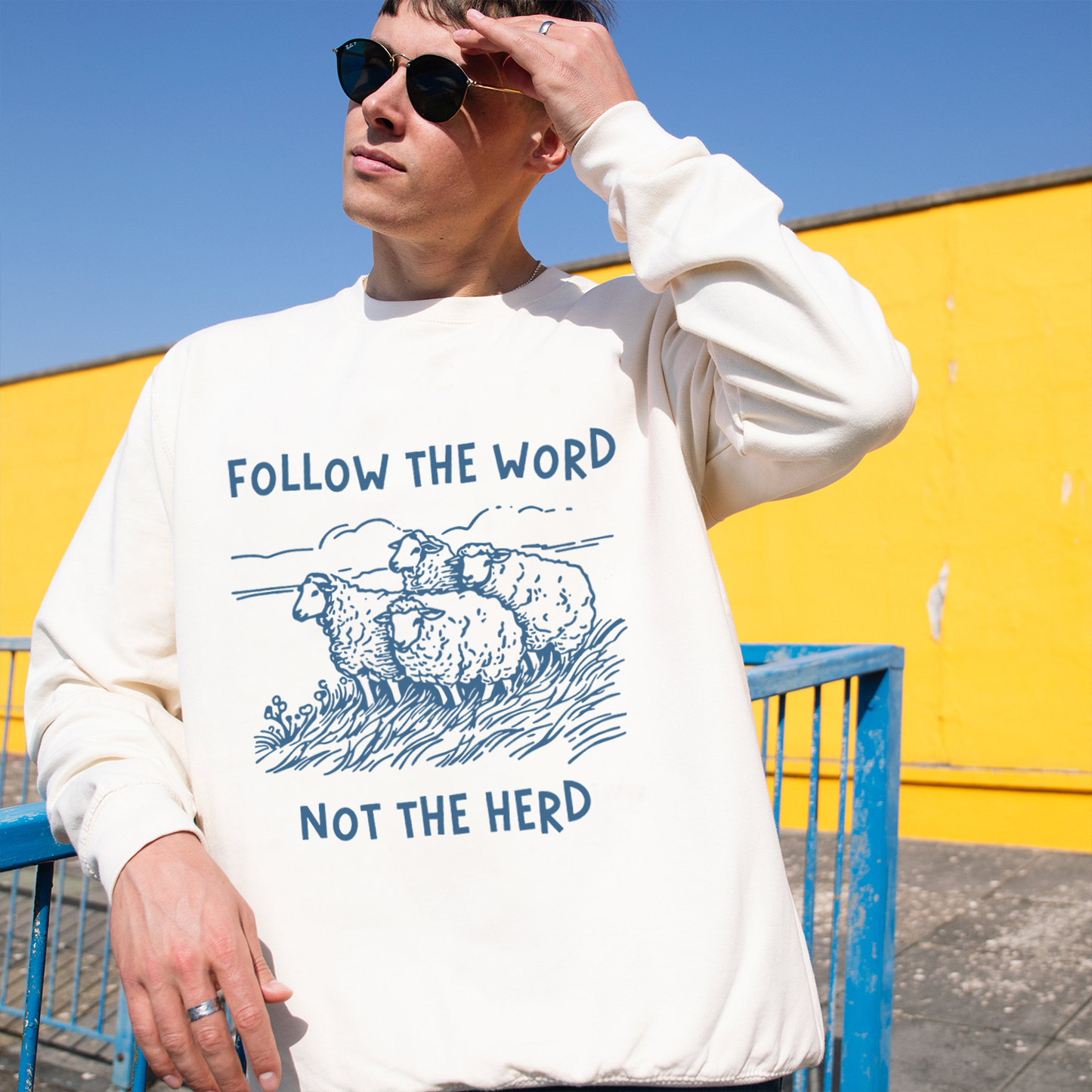 Follow The Word Not The Herd Crewneck Sweatshirt
