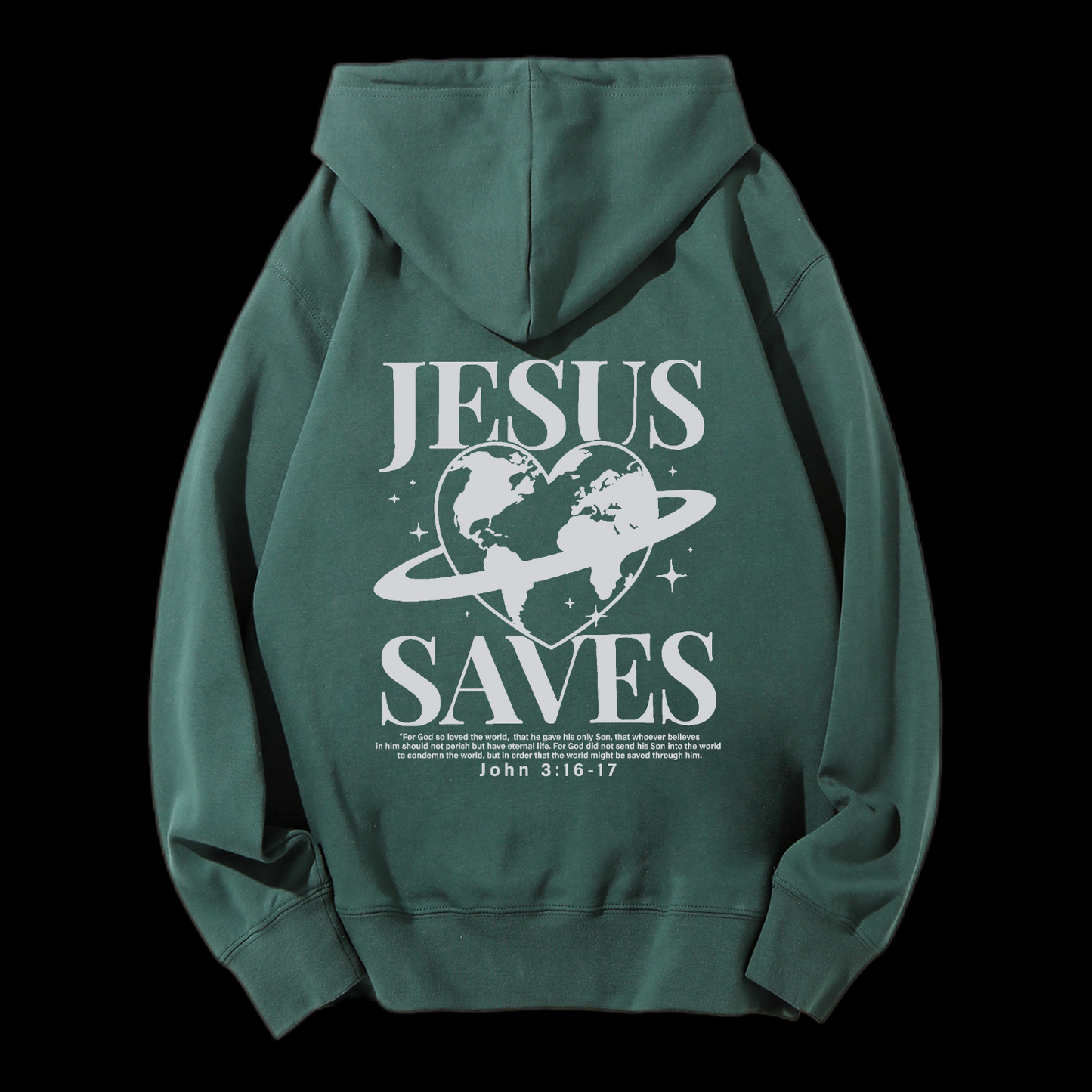 Jesus Saves Drawstring Hoodie
