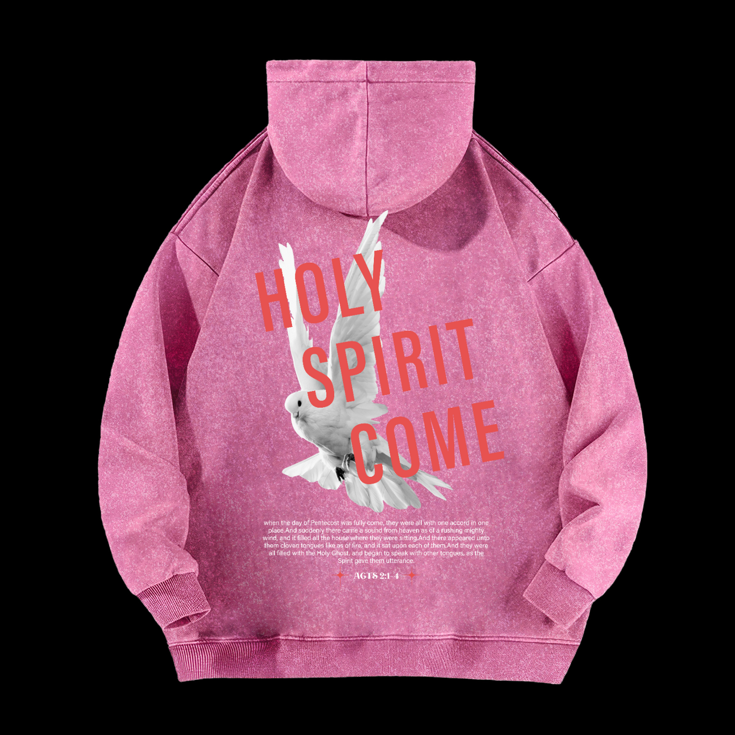Holy Spirit Come Washed Hoodie