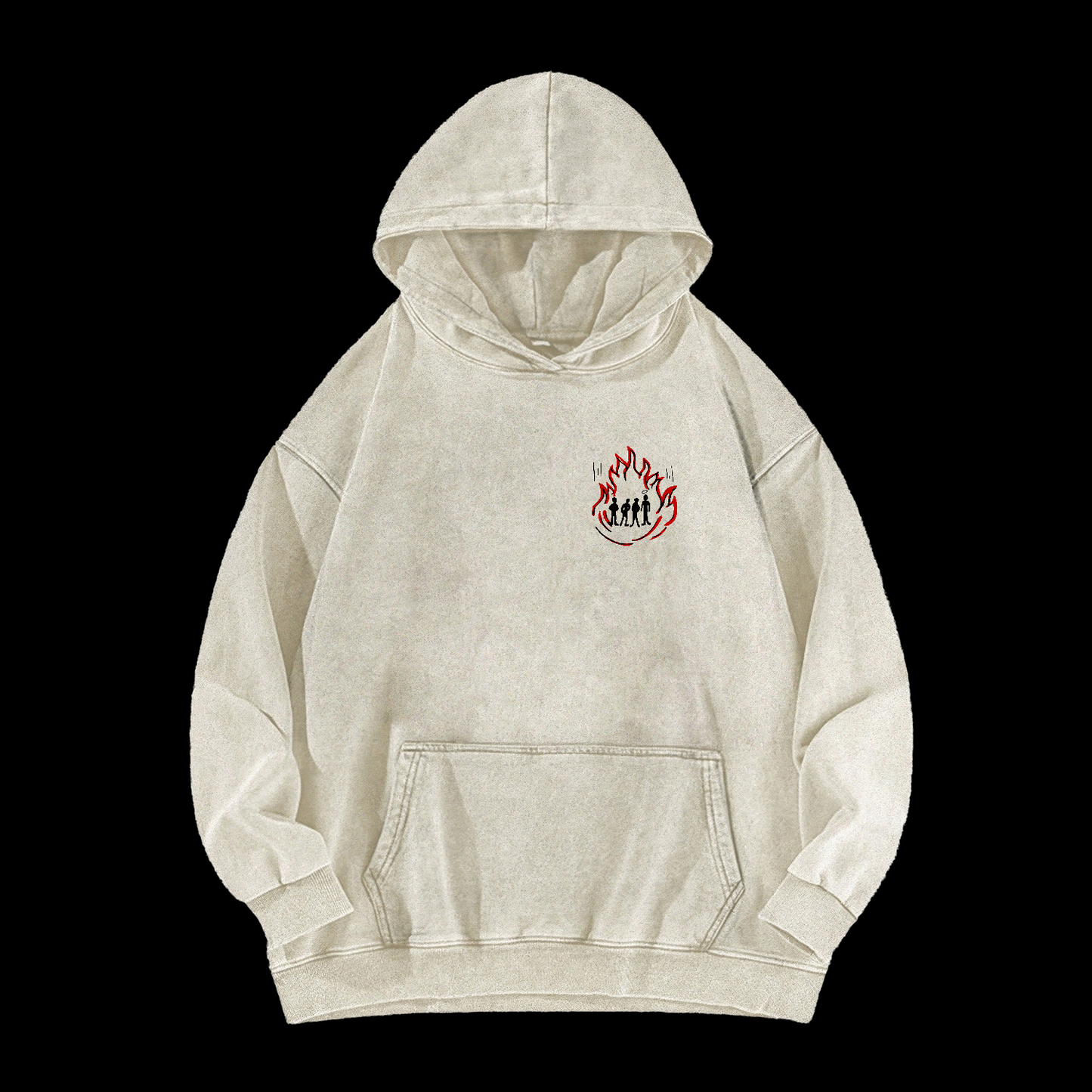 There Was A Fourth In The Fire Washed Hoodie