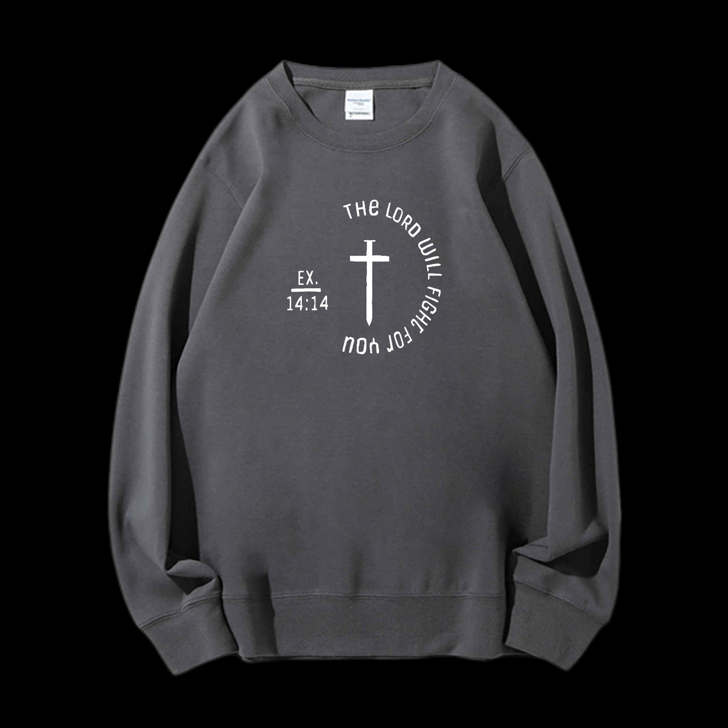 The Lord Will Fight Crewneck Sweatshirt