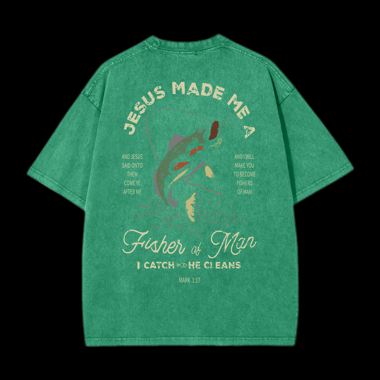 Fishers Of Men Washed T-Shirt