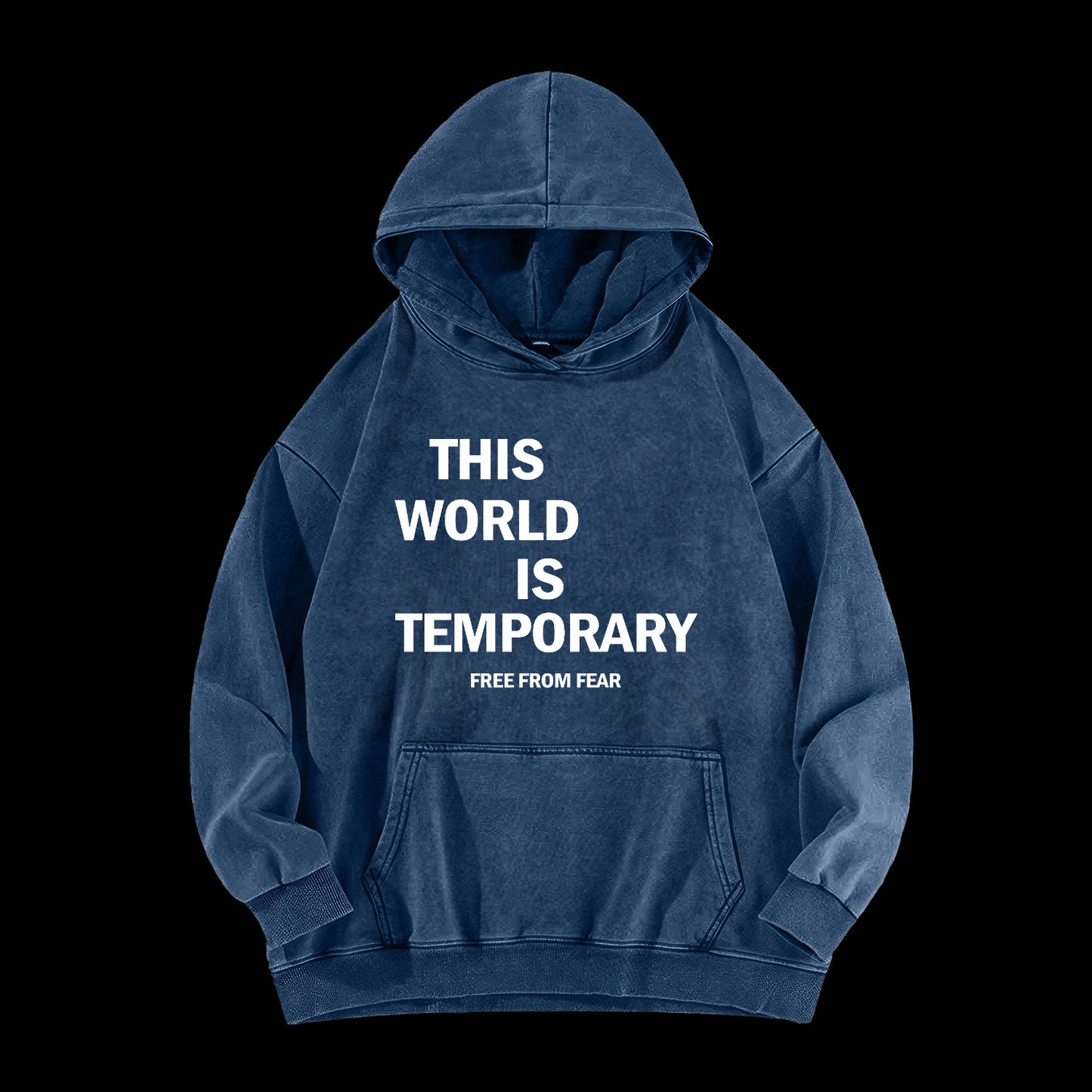 This World Is Temporary Washed Hoodie