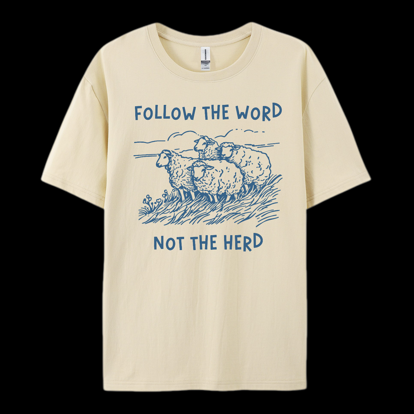 Follow The Word Not The Herd Cotton T-Shirt