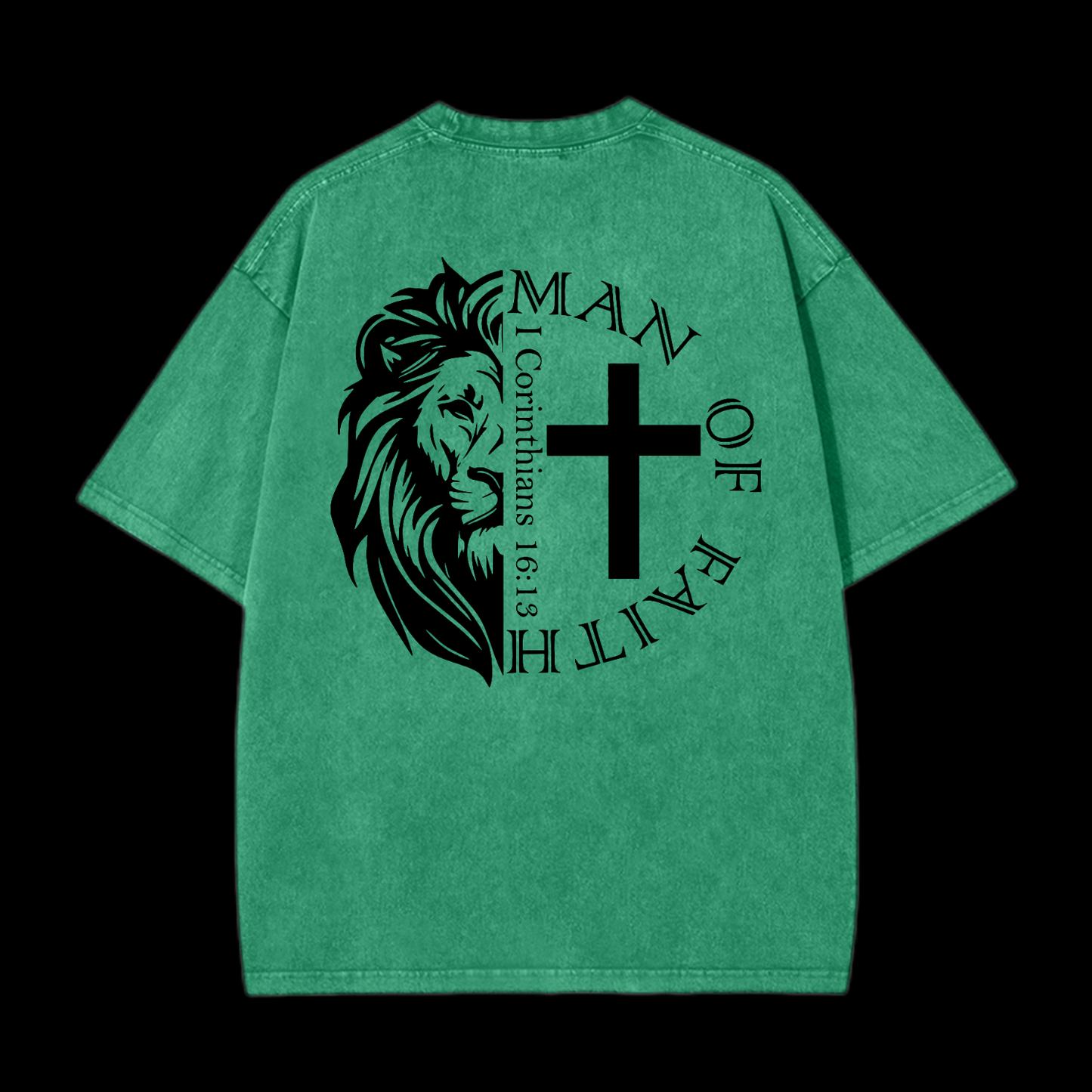 Man Of Faith Washed T-Shirt