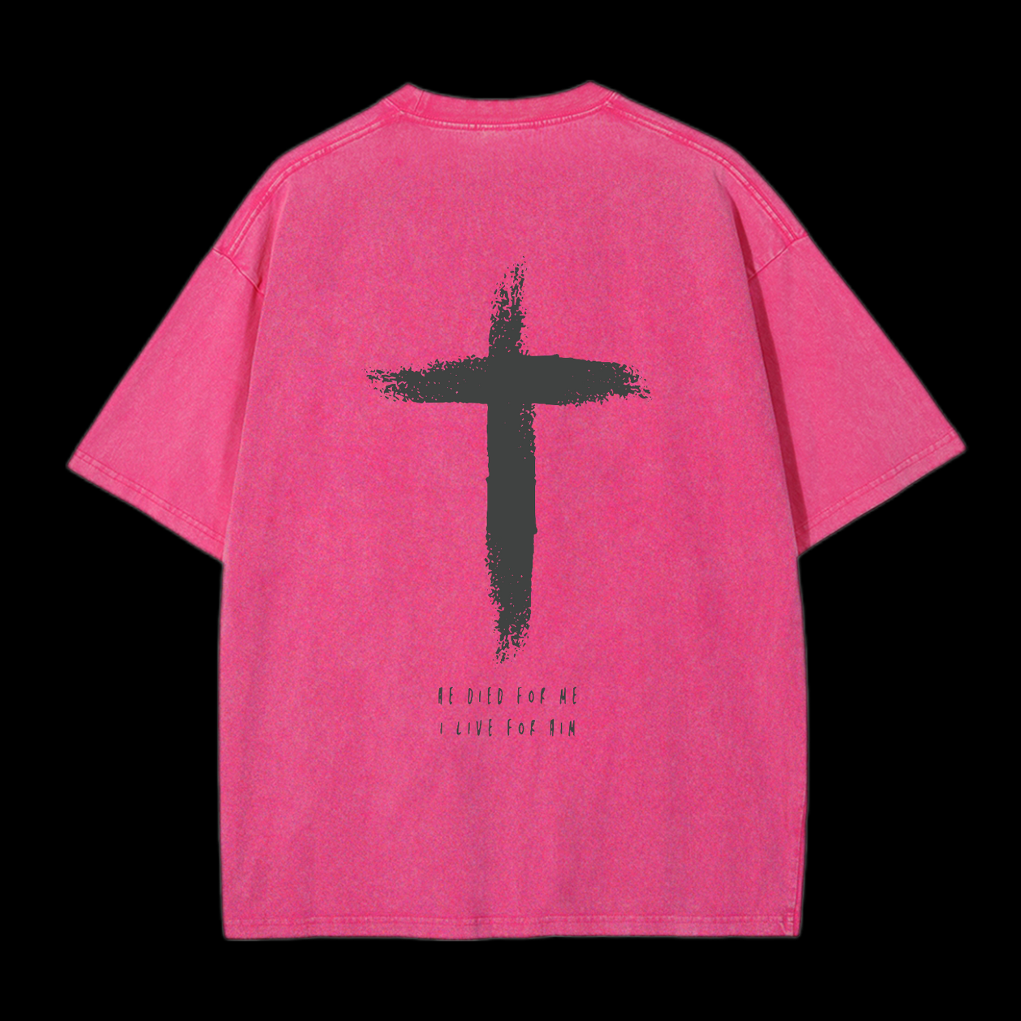 I Live For Him Washed T-Shirt