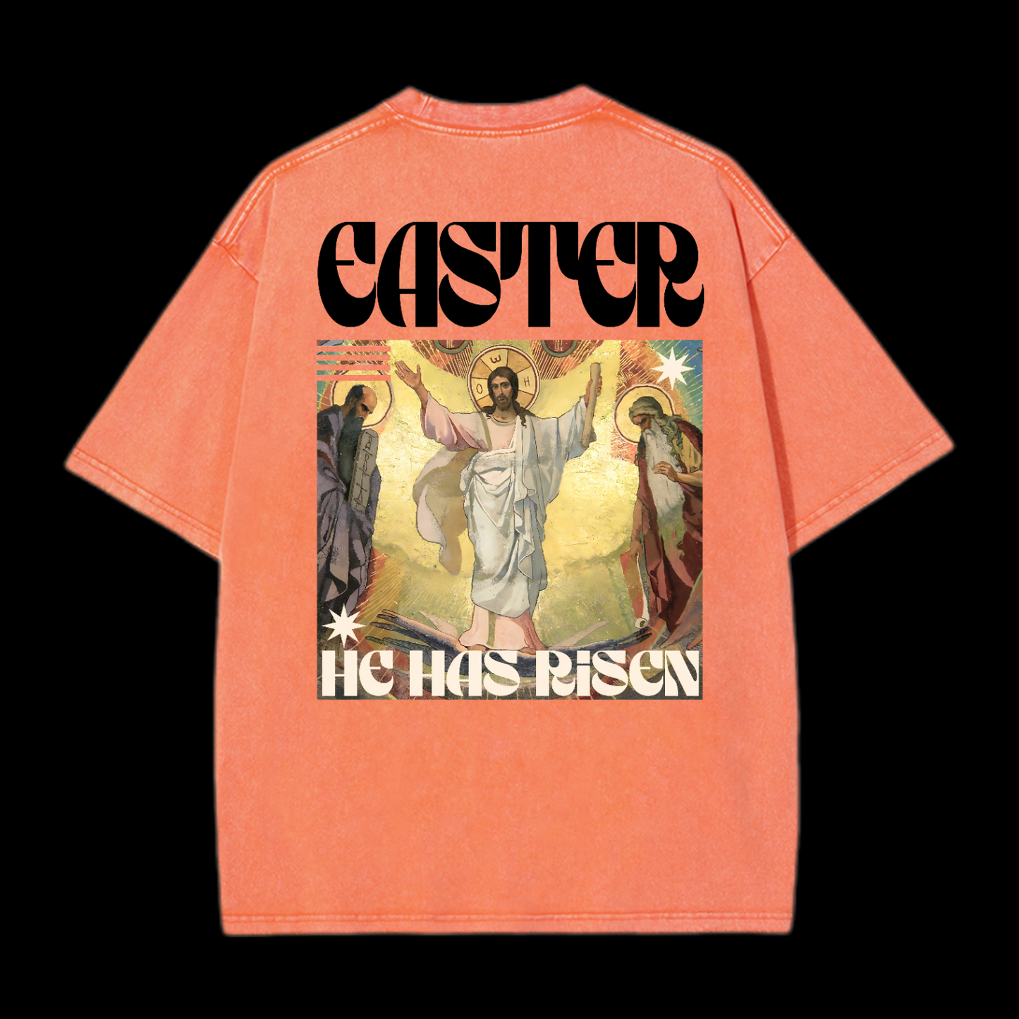 He Has Risen Washed T-Shirt