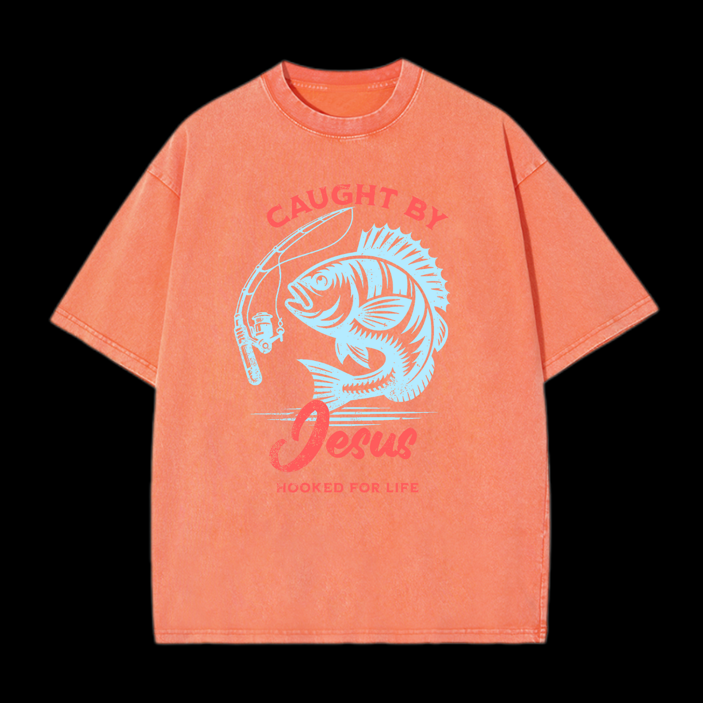 Caught By Jesus Washed T-Shirt