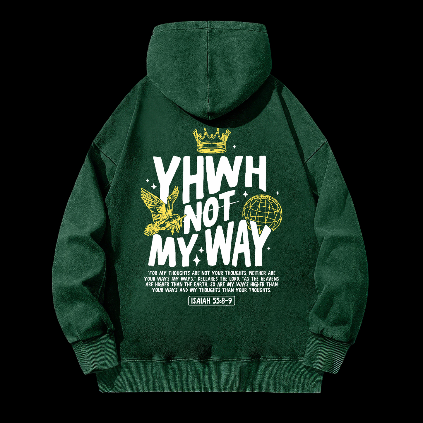 Yhwh Not My Way Washed Hoodie