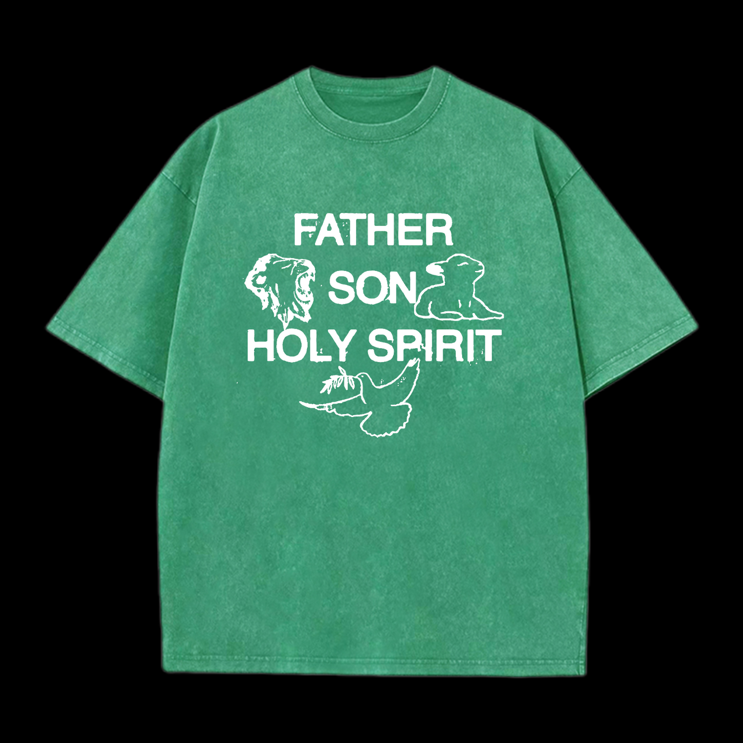 Father Son Holy Spirit Washed T-Shirt