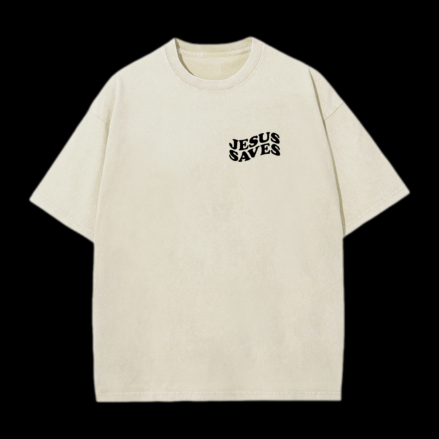 Jesus Saves Washed T-Shirt