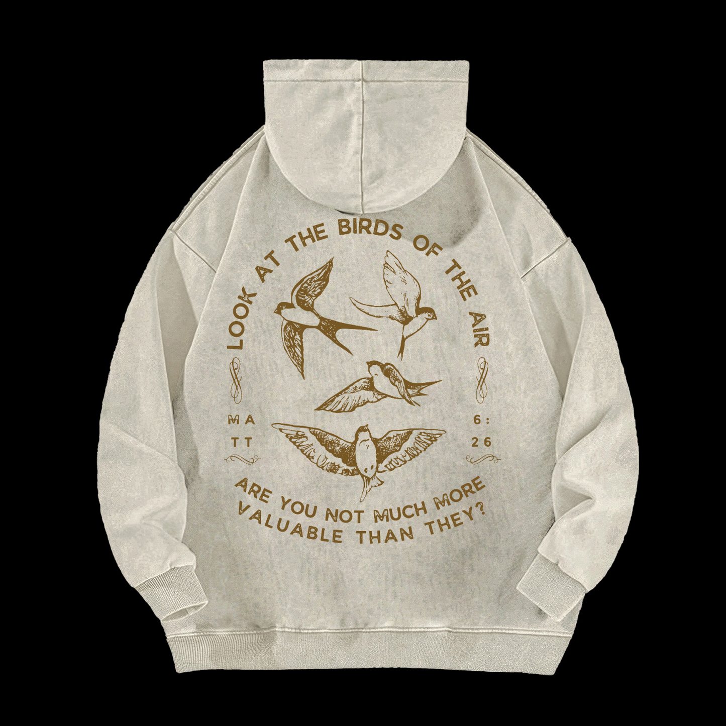Look At The Birds Of The Air Washed Hoodie