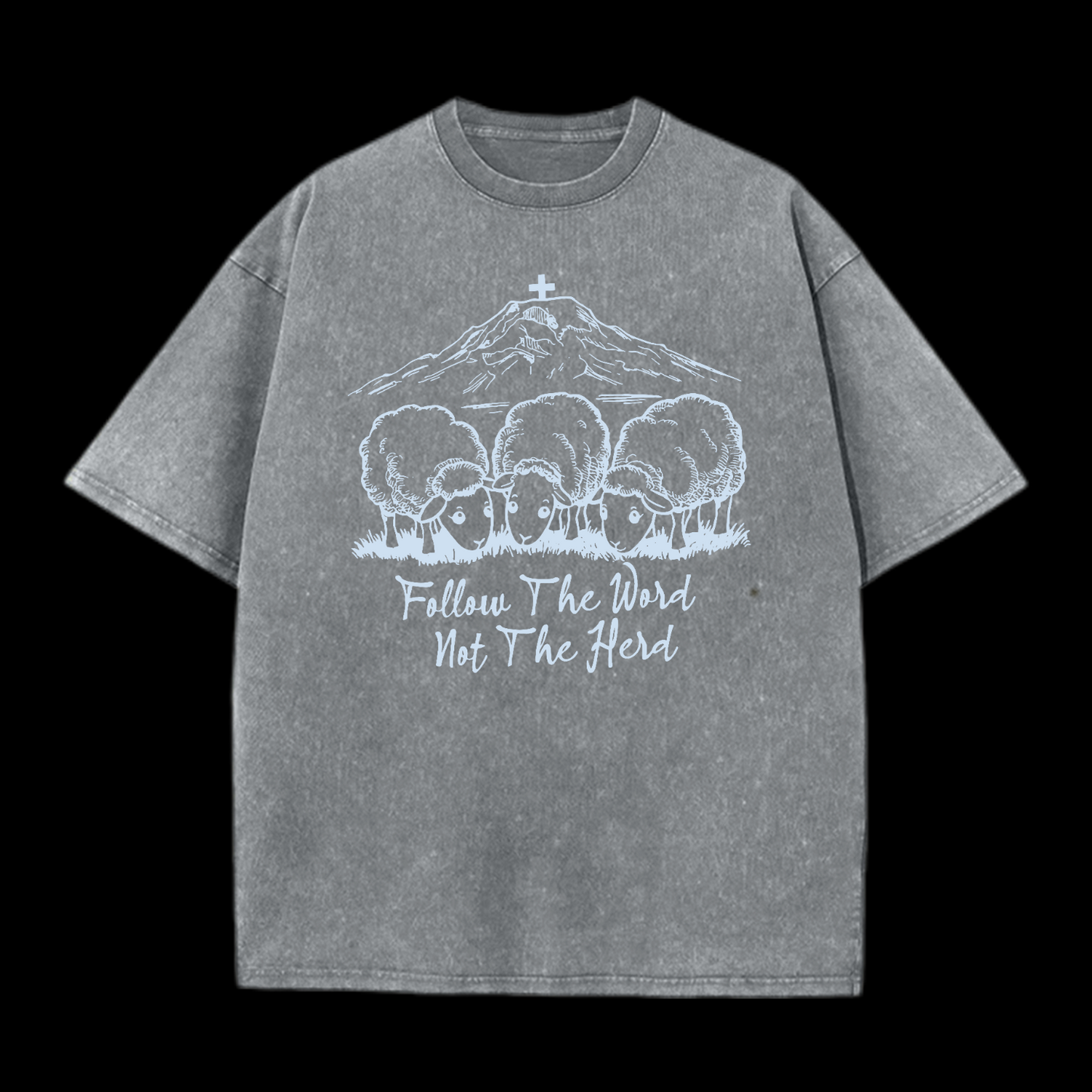 Follow The Word Not The Herd Washed T-Shirt