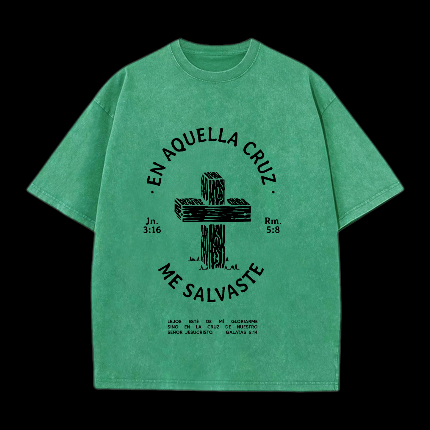 On That Cross Washed T-Shirt