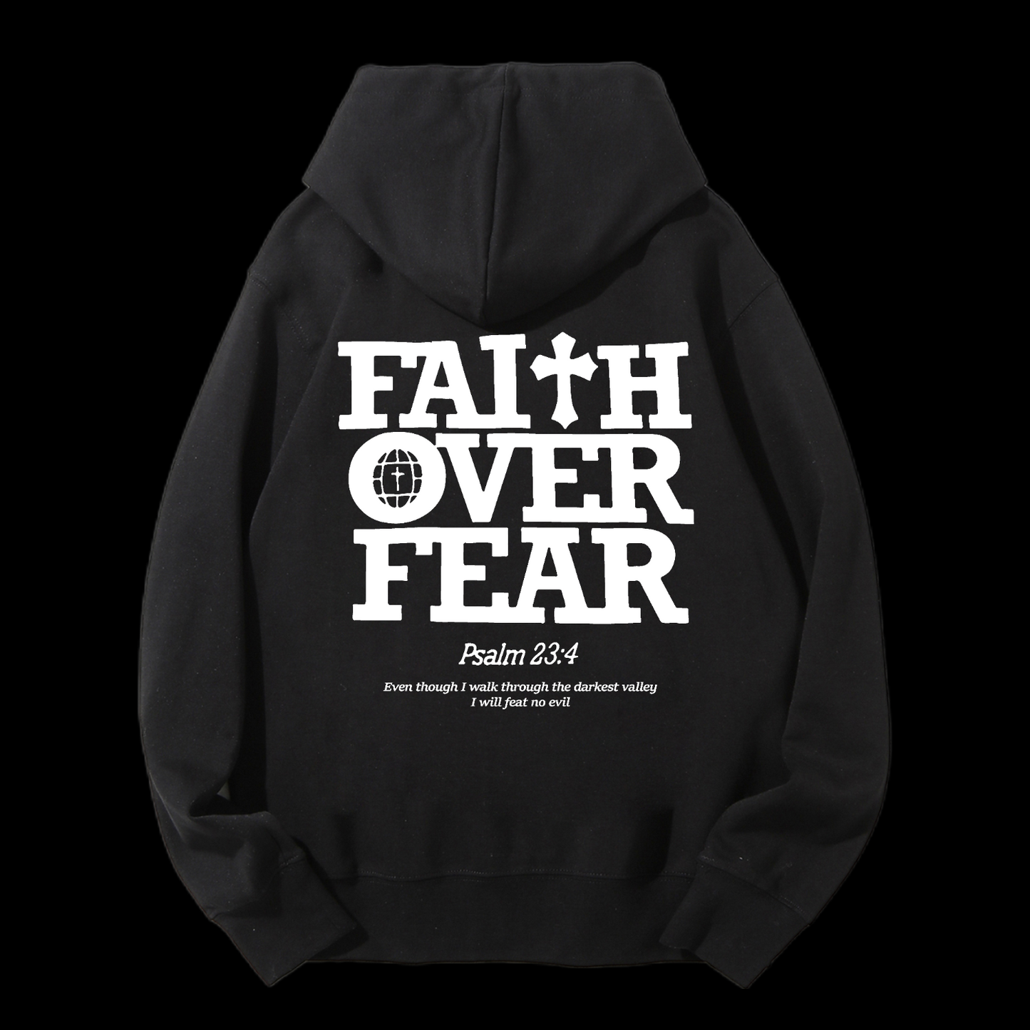 Faith Over Fear Drawstring Hoodie