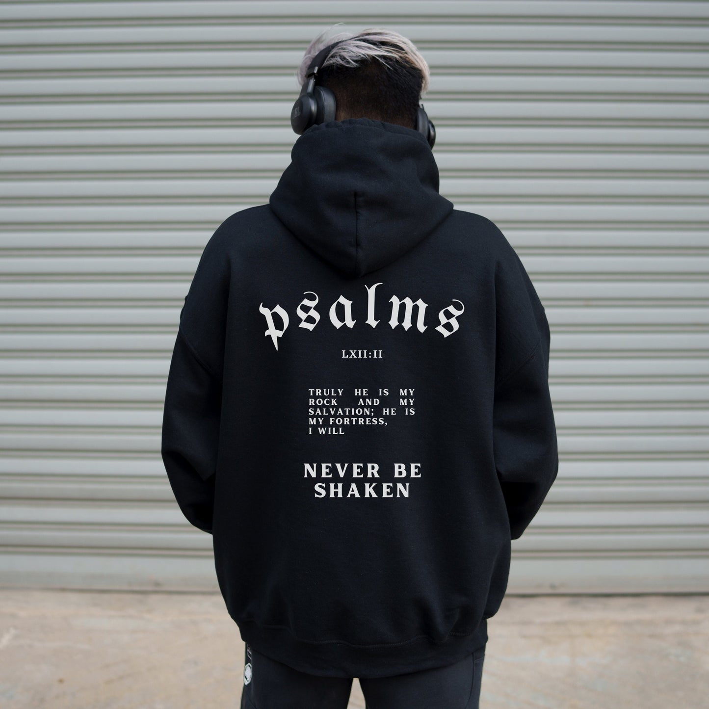 I Will Never Be Shaken Drawstring Hoodie