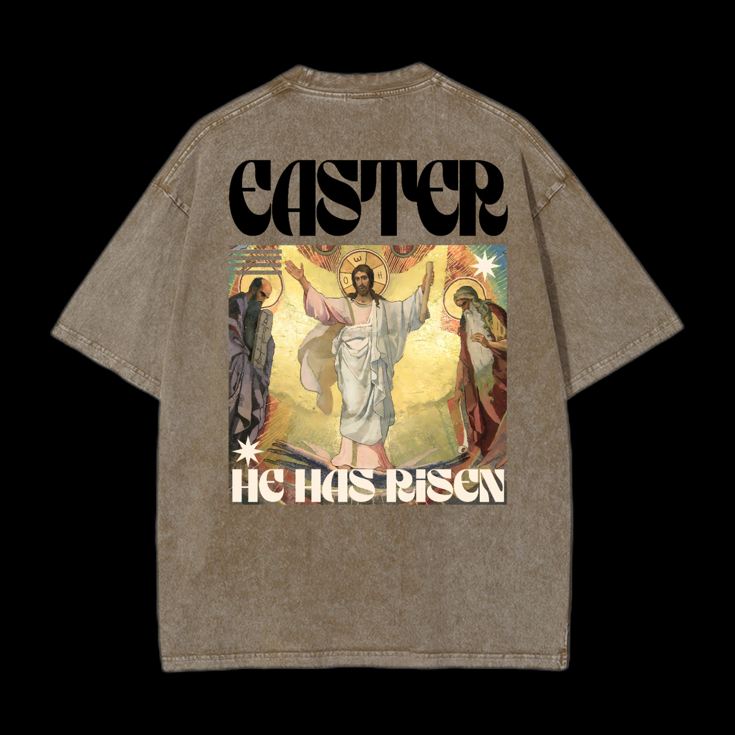 He Has Risen Washed T-Shirt