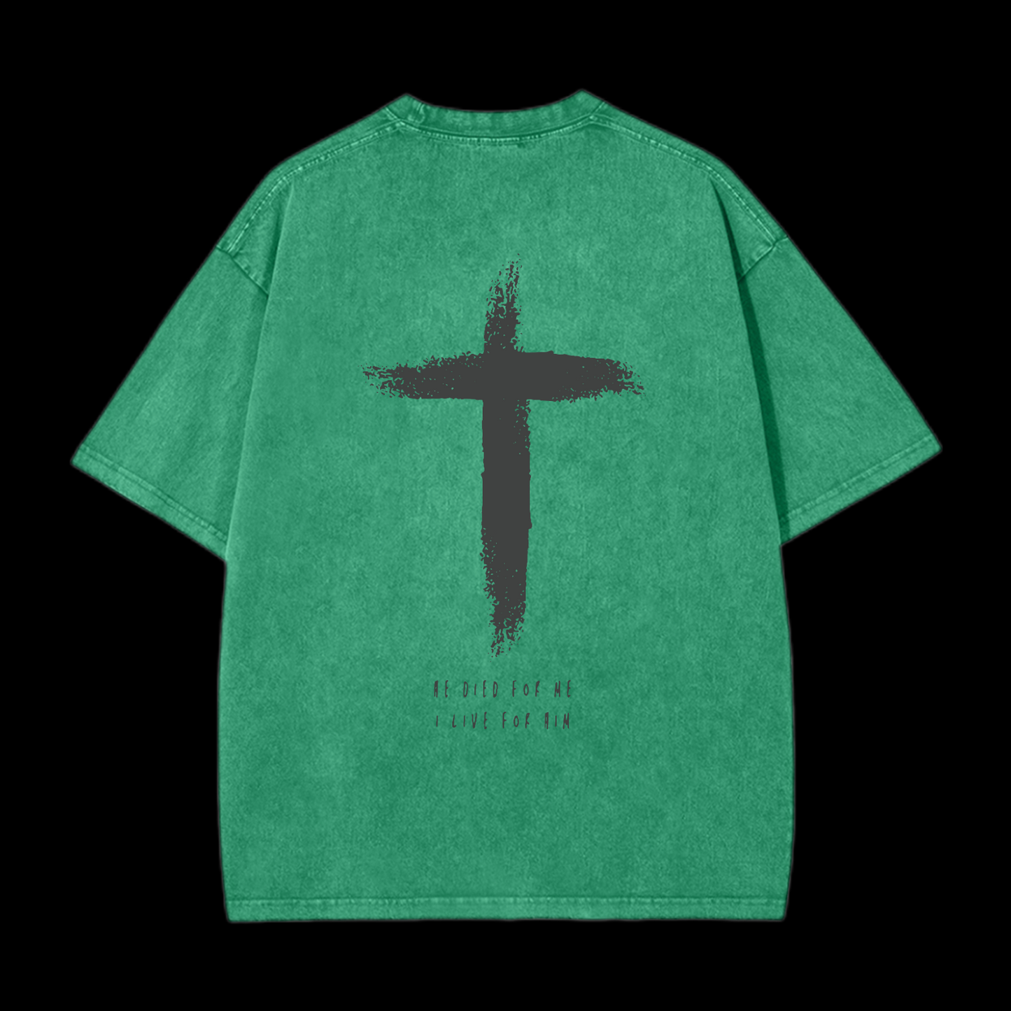 I Live For Him Washed T-Shirt