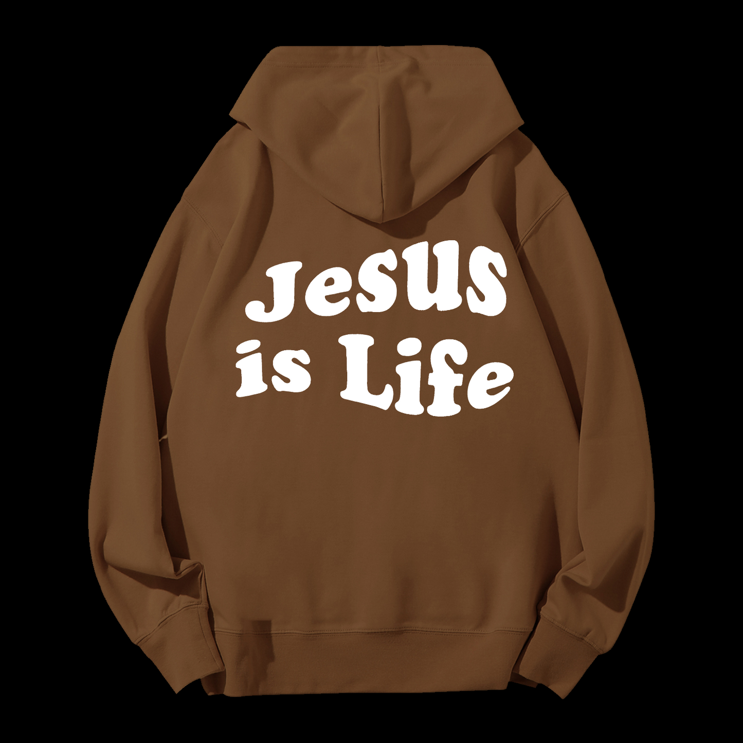 Jesus Is Life Cotton Drawstring Hoodie