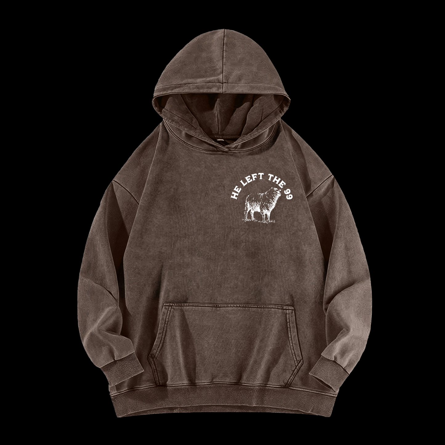 He Left The 99 Washed Hoodie