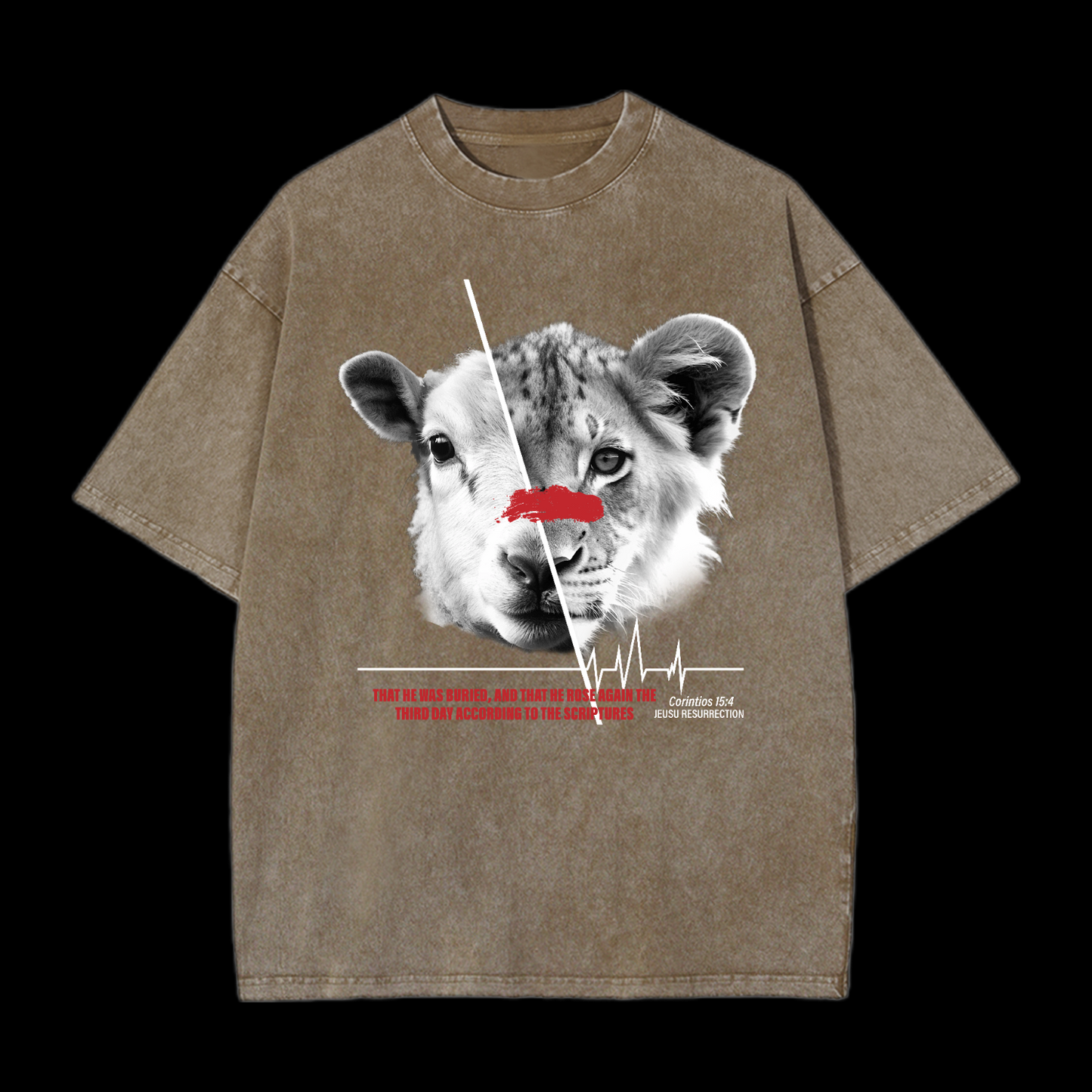 Jesus Resurrection Washed T-Shirt