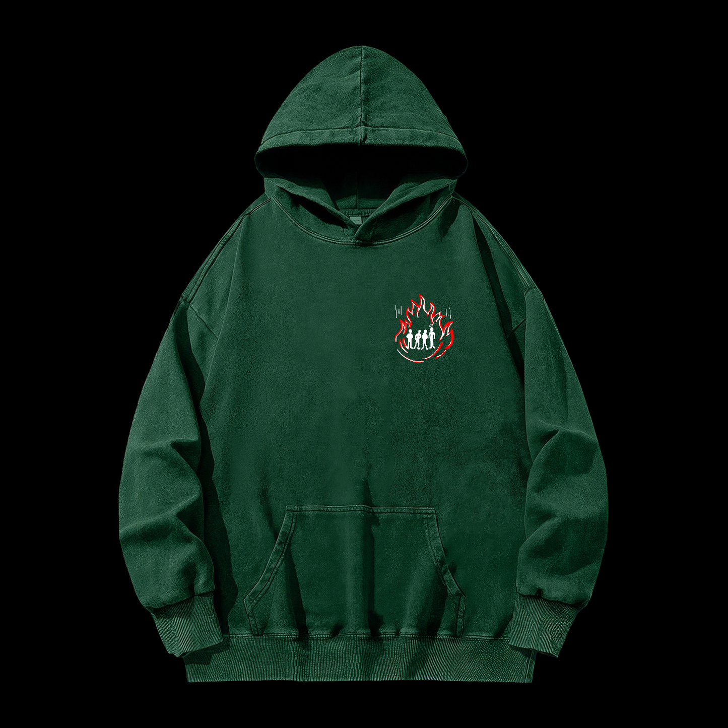 There Was A Fourth In The Fire Washed Hoodie