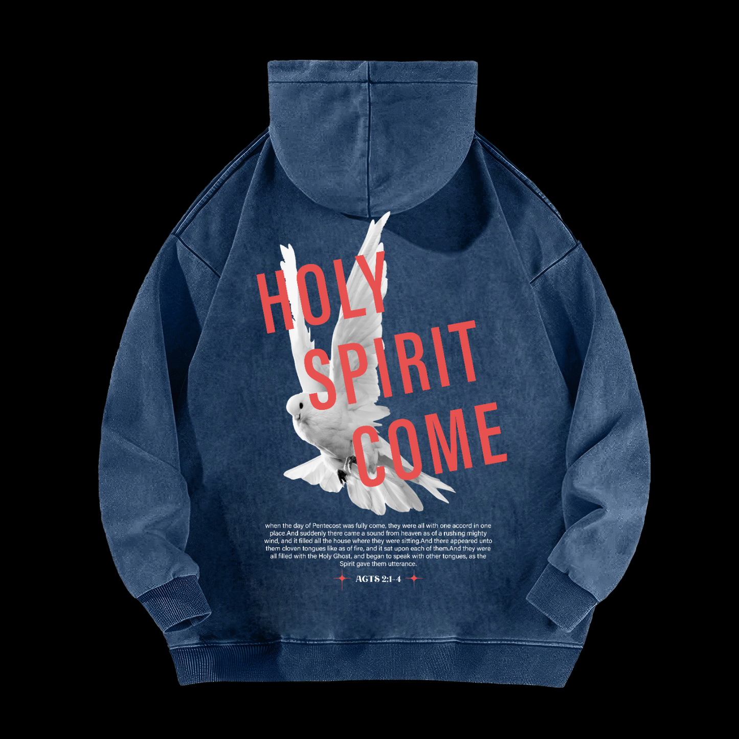 Holy Spirit Come Washed Hoodie