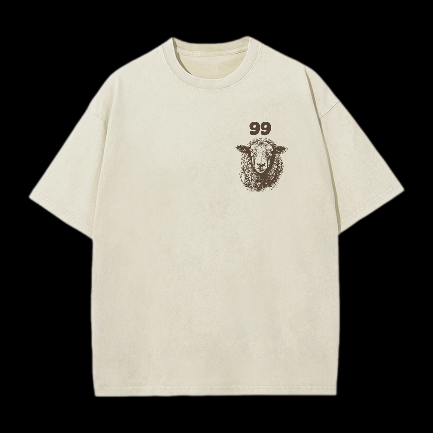 He Left The 99 To Rescue Me Washed T-Shirt