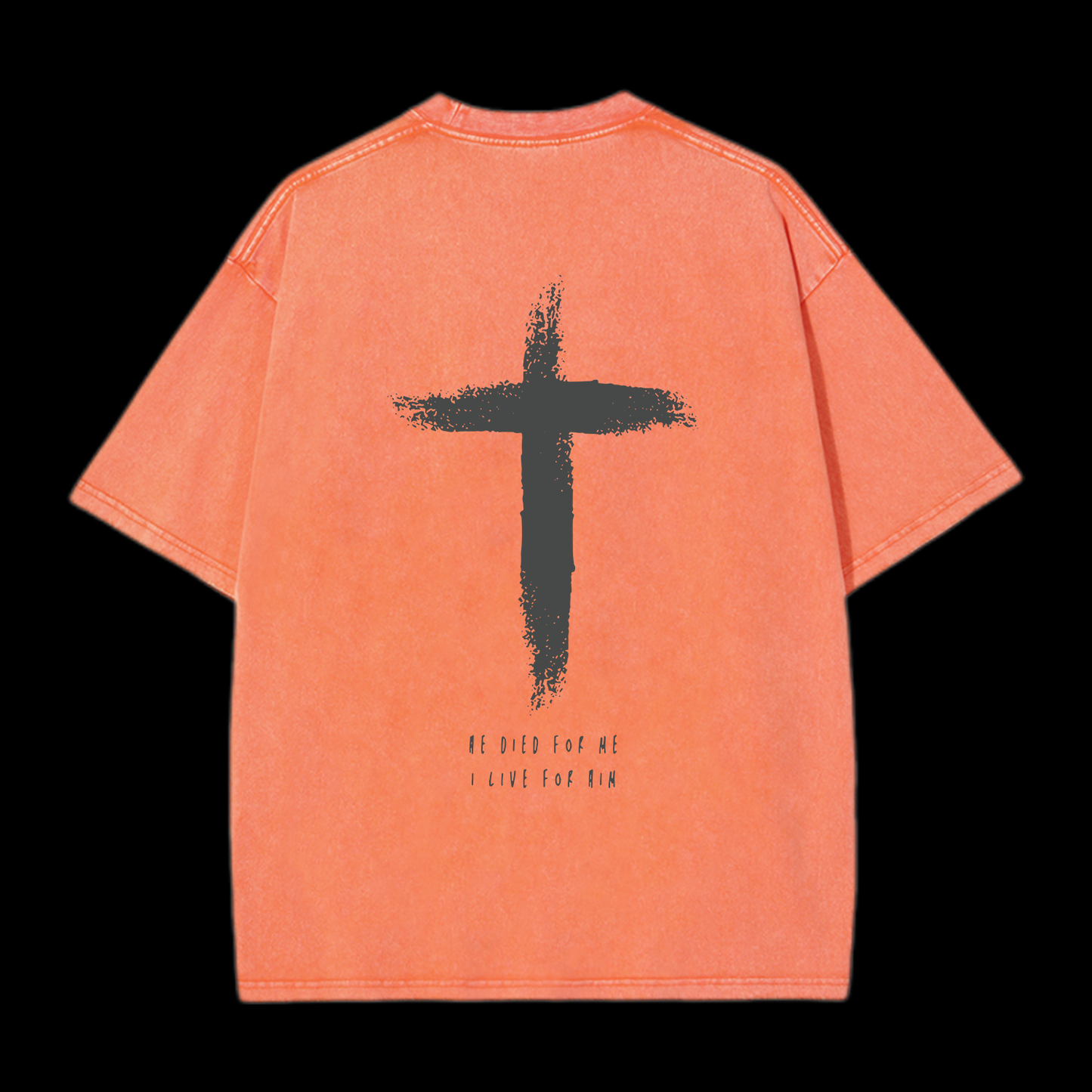 I Live For Him Washed T-Shirt
