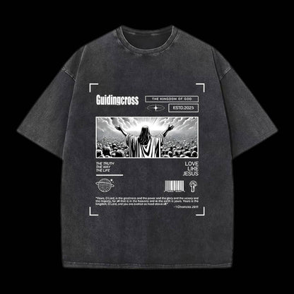 Divine Sacrifice Christian Washed T-Shirt