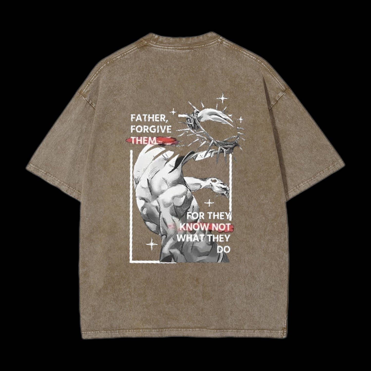 Father, Forgiven Them Unisex Washed Christian T-shirt