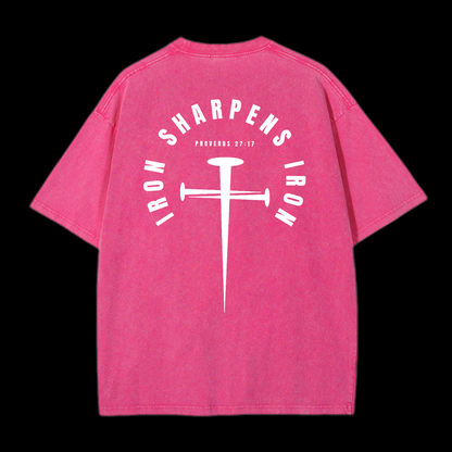 Iron Sharpens Iron Washed T-Shirt