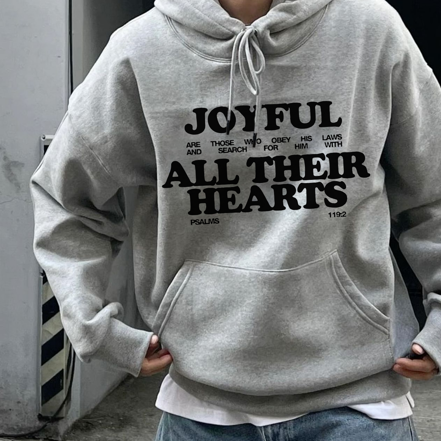 Joyful All Their Hearts Drawstring Hoodie