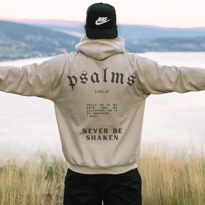I Will Never Be Shaken Drawstring Hoodie