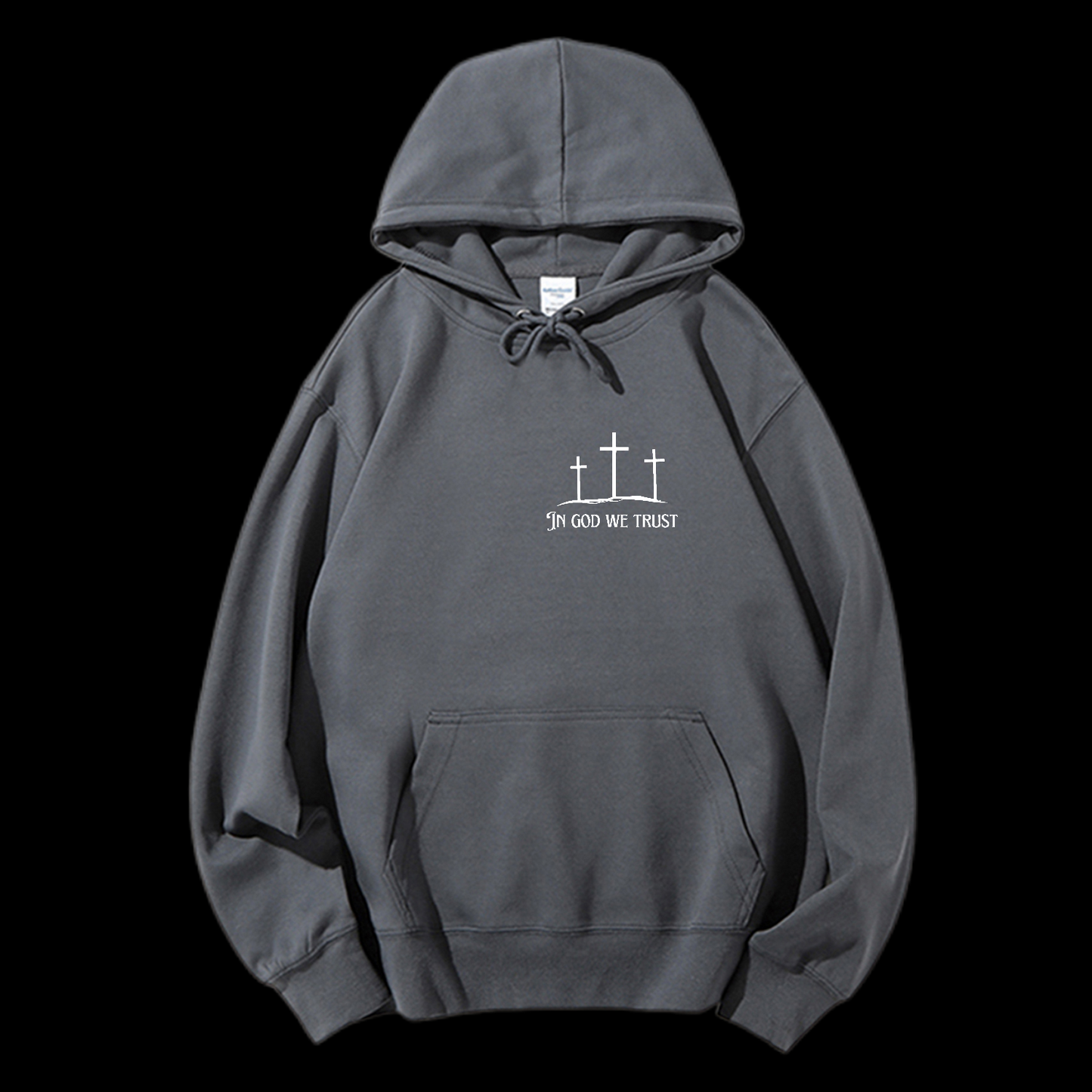 In God We Trust Drawstring Hoodie
