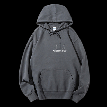 In God We Trust Drawstring Hoodie