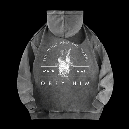 The Wind And The Waves Washed Hoodie