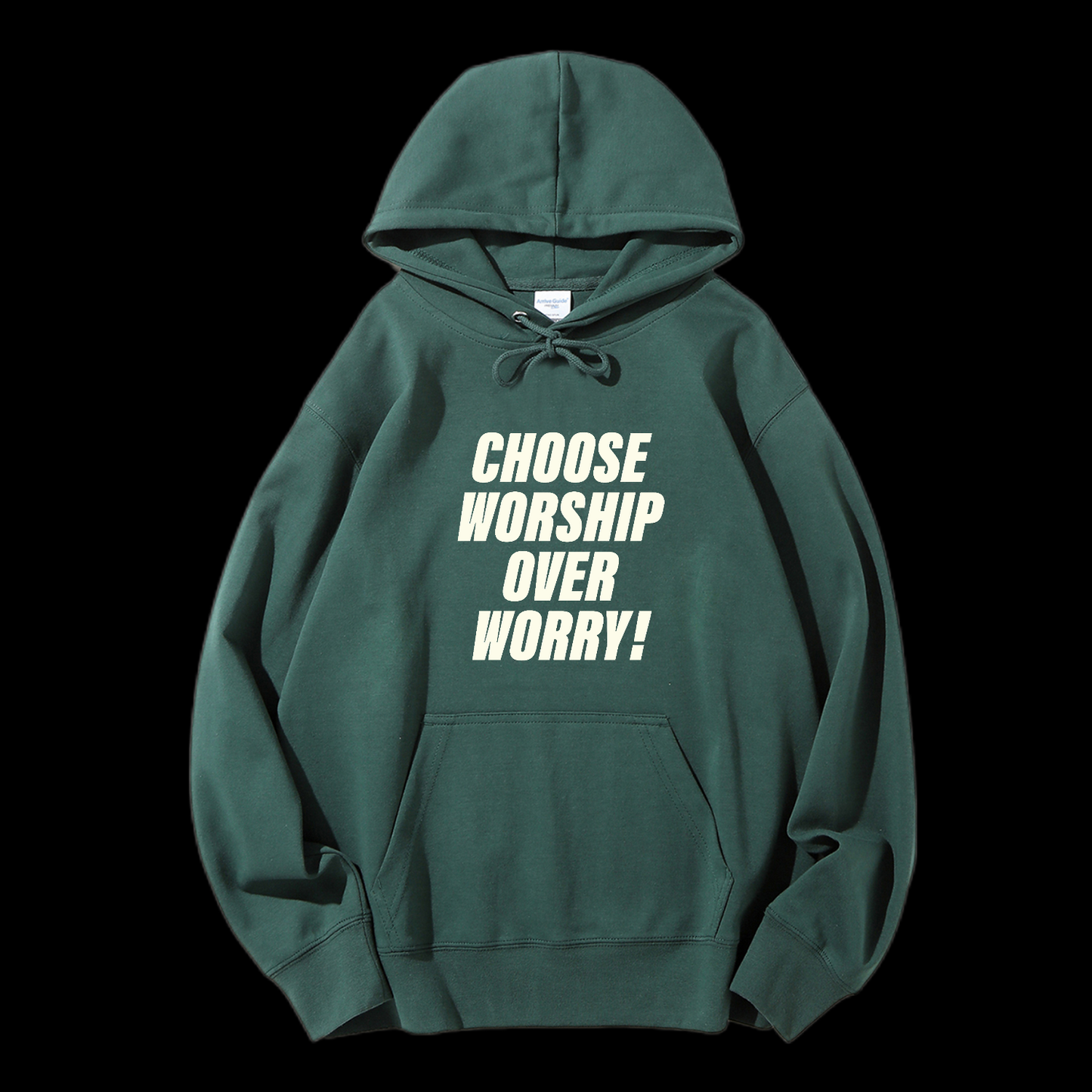 Choose Worship Over Worry Drawstring Hoodie