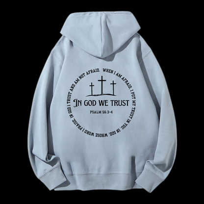In God We Trust Drawstring Hoodie