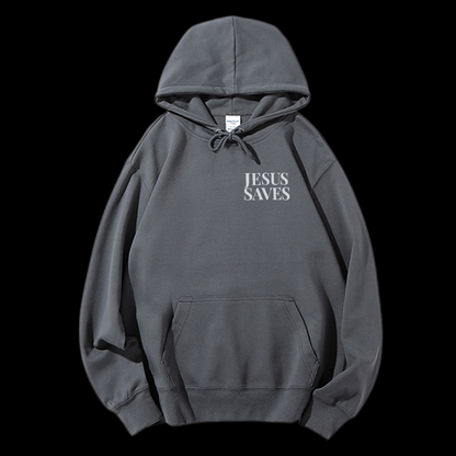 Jesus Saves Drawstring Hoodie