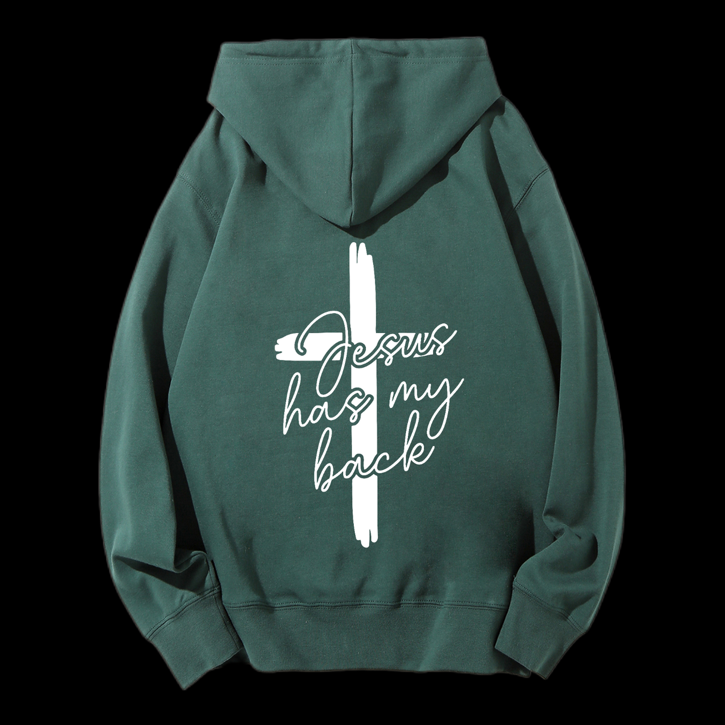 Jesus Has My Bacle Drawstring Hoodie