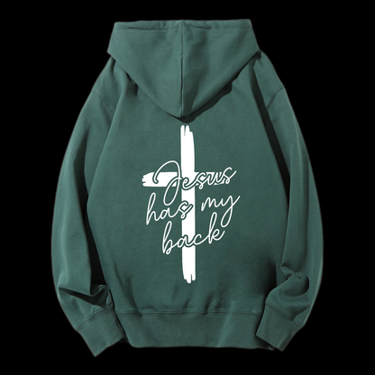 Jesus Has My Bacle Drawstring Hoodie