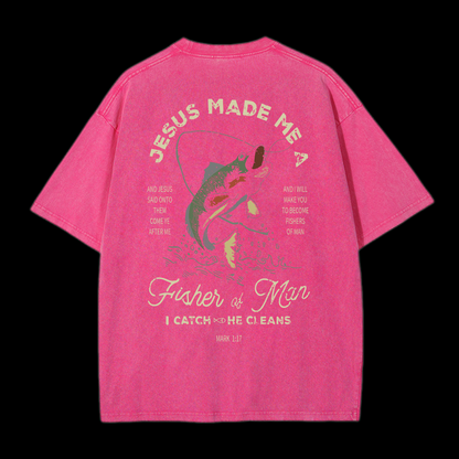 Fishers Of Men Washed T-Shirt