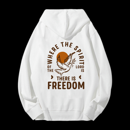 There Is Freedom Drawstring Hoodie